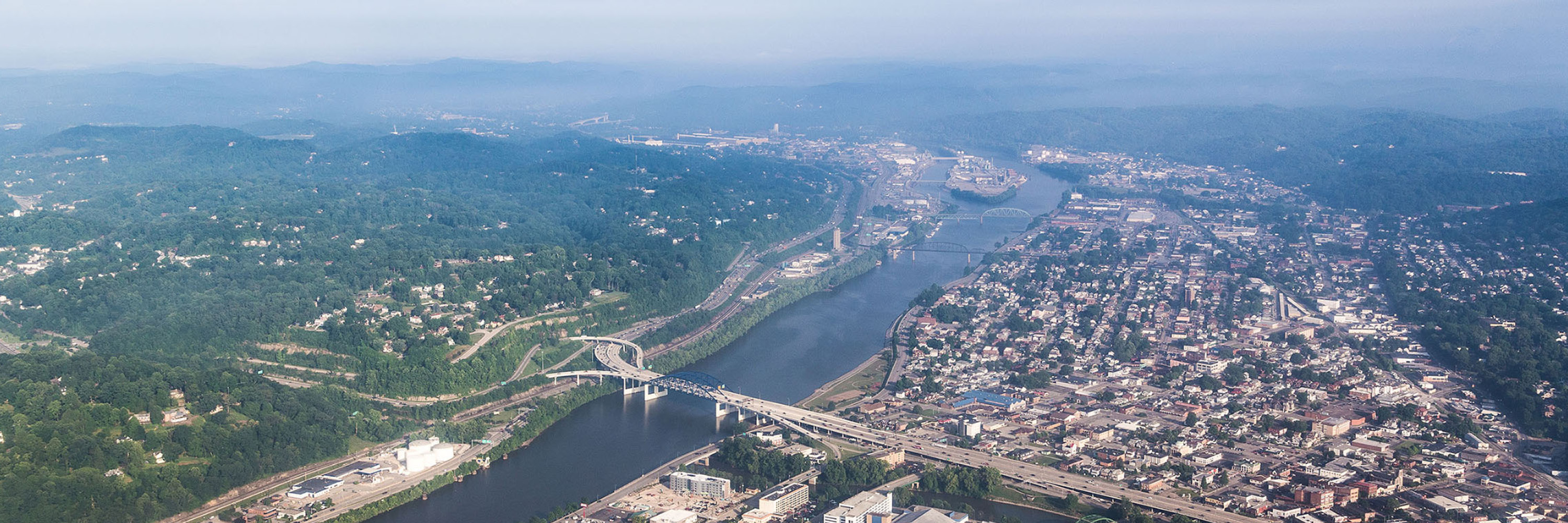 Aerial View of Charleston West Virginia