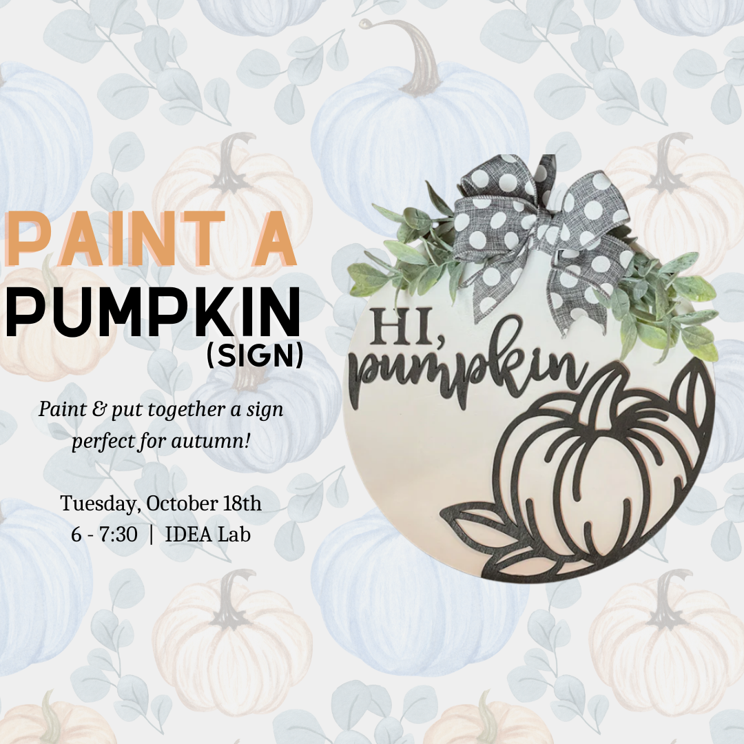 Paint a Pumpkin Sign