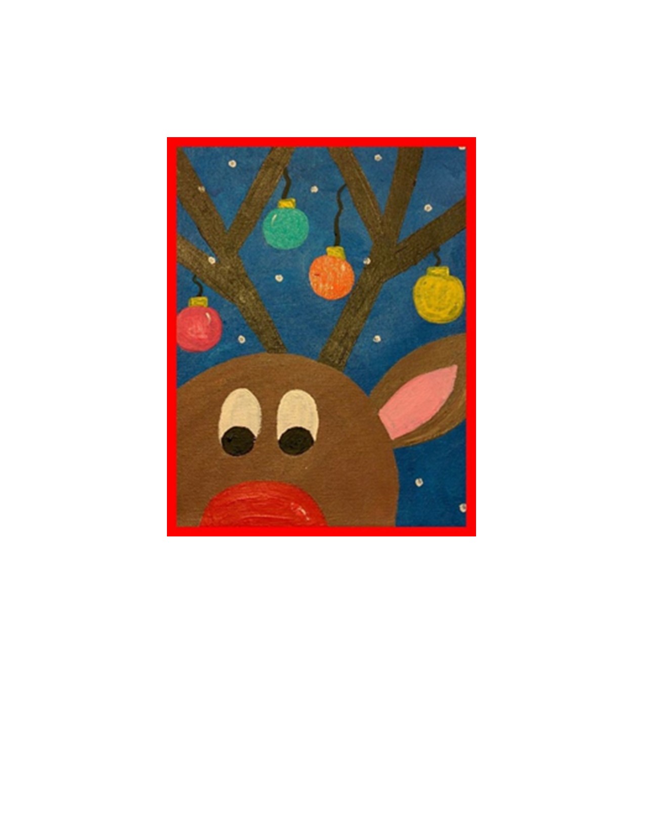 Reindeer painting