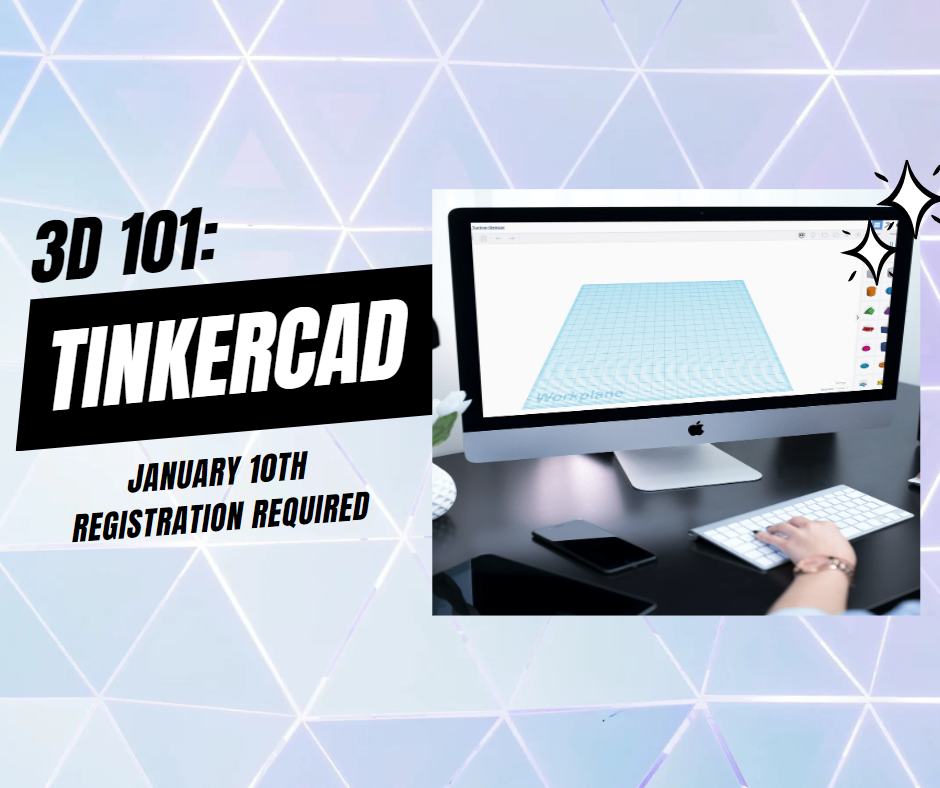 Learn to create a simple 3D design using Tinkercad at 3D Printing: Tinkercad 101