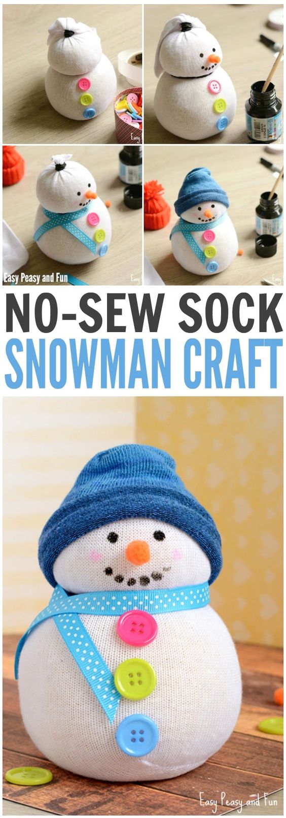 tube sock snowmen