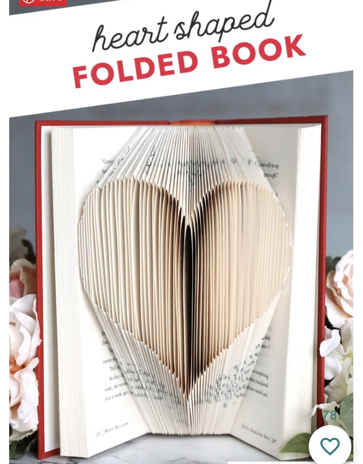 We will be making a folded heart book