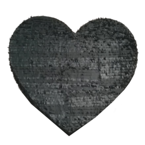 Black heart pinata