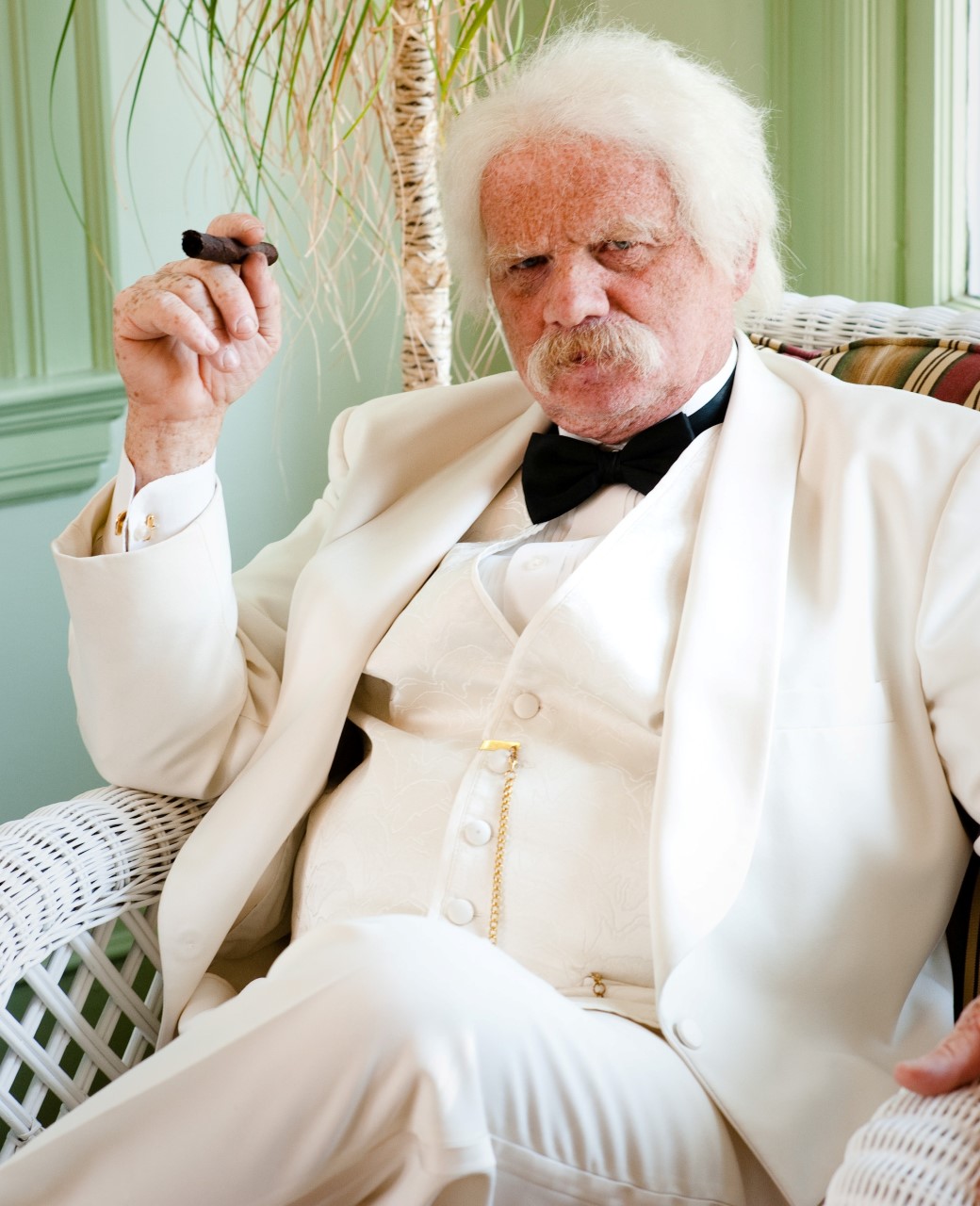 Doug Riley as Mark Twain