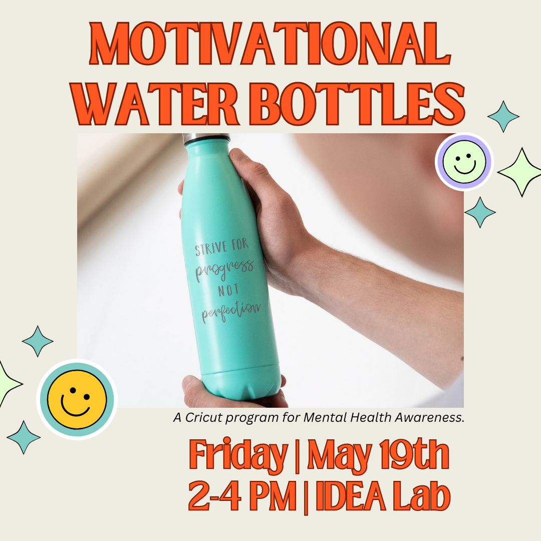 Celebrate Feel Good Fridays in May by making a motivational water bottle with Cricut