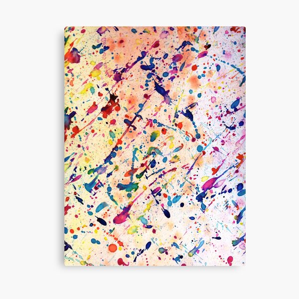 Splatter art canvas sample