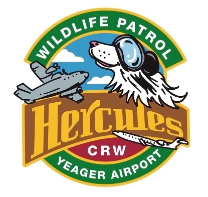 Hercules the dog mascot of the CRW Yeager Airport