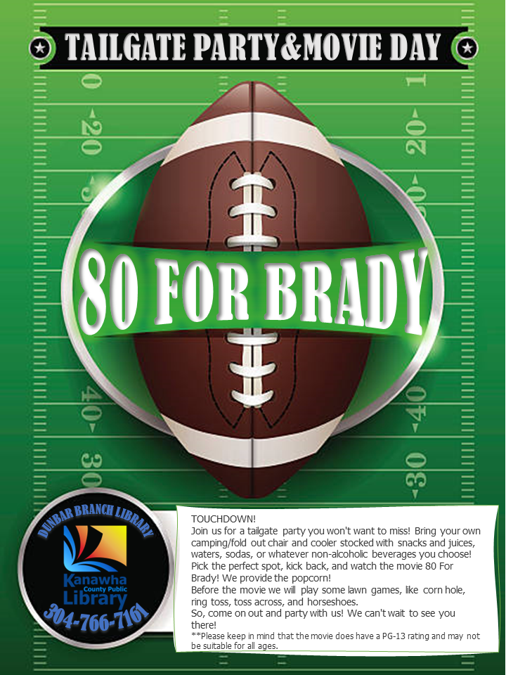 80 for Brady Football Flyer