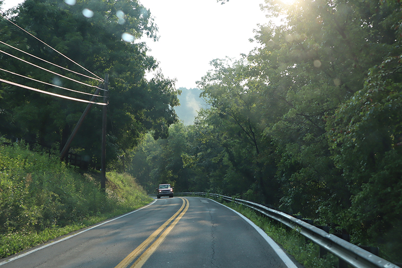 Winding road, 622N toward Sissonville