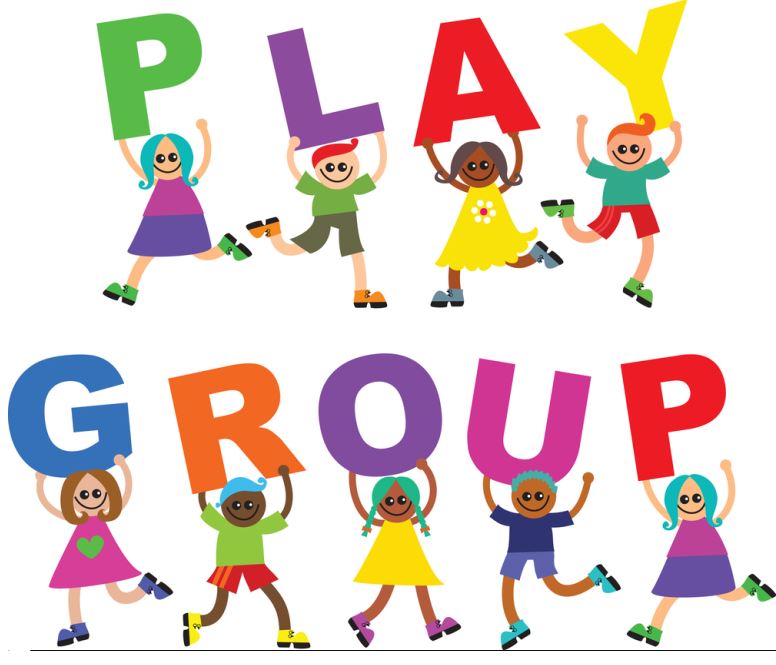 "Play Group" with cartoon children