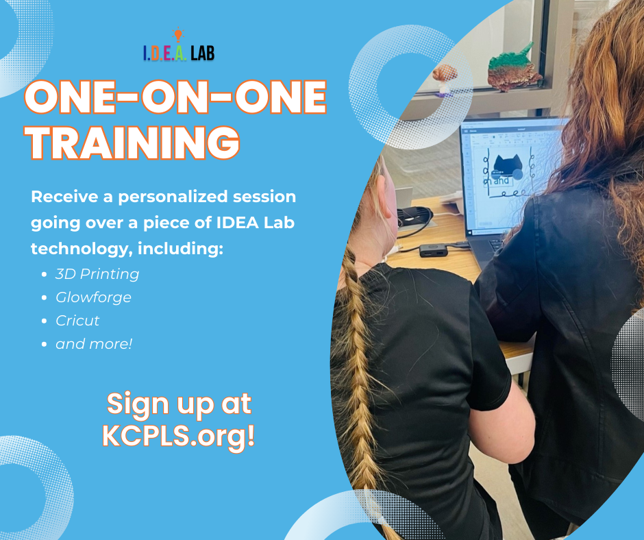 Register for a one-on-one training session in the IDEA Lab