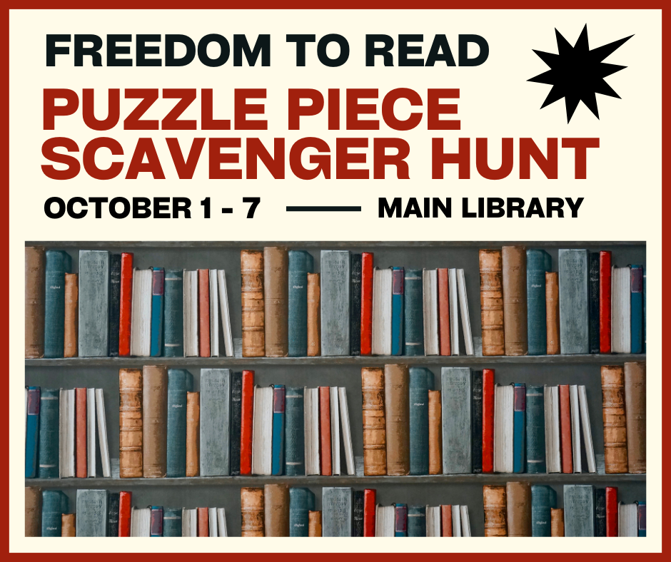 Freedom to Read Week Puzzle Piece Scavenger Hunt promotional image