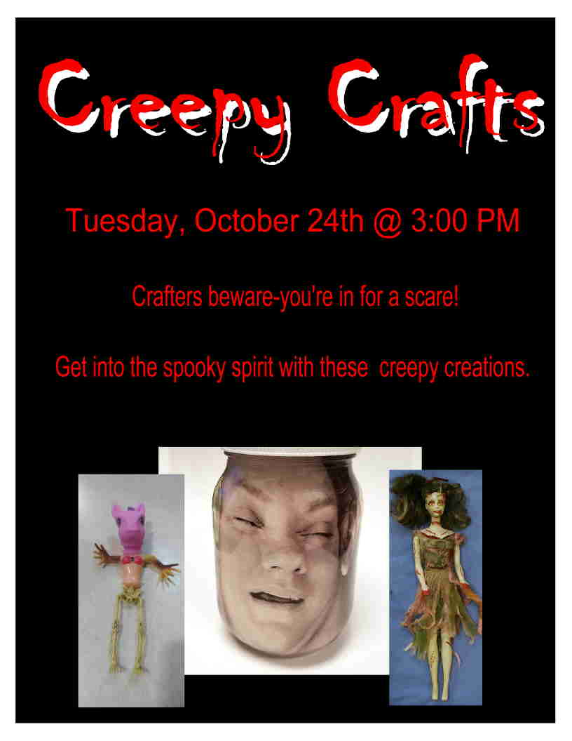 Creepy crafts flyer