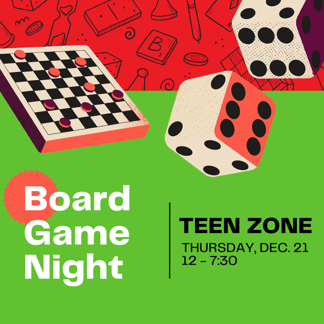 Board Game Night on Thursday, December 21st