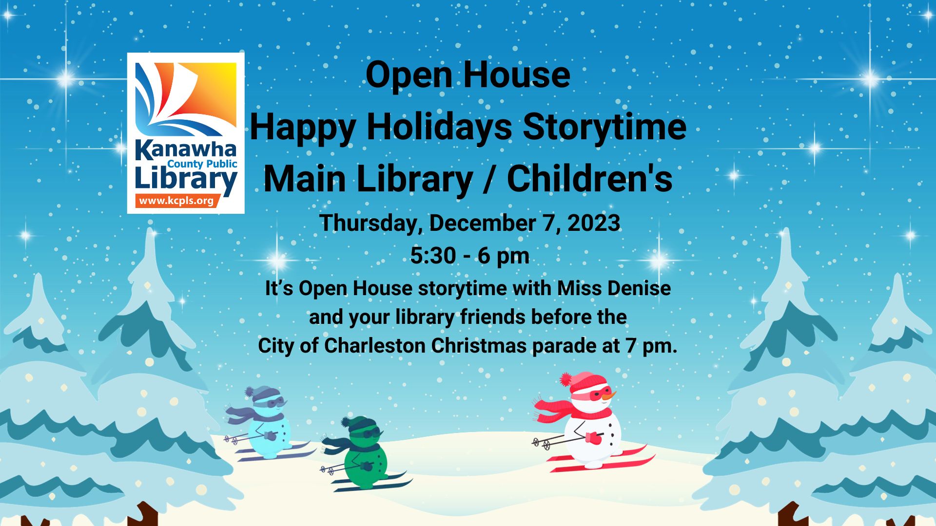 Open House Happy Holidays Storytime