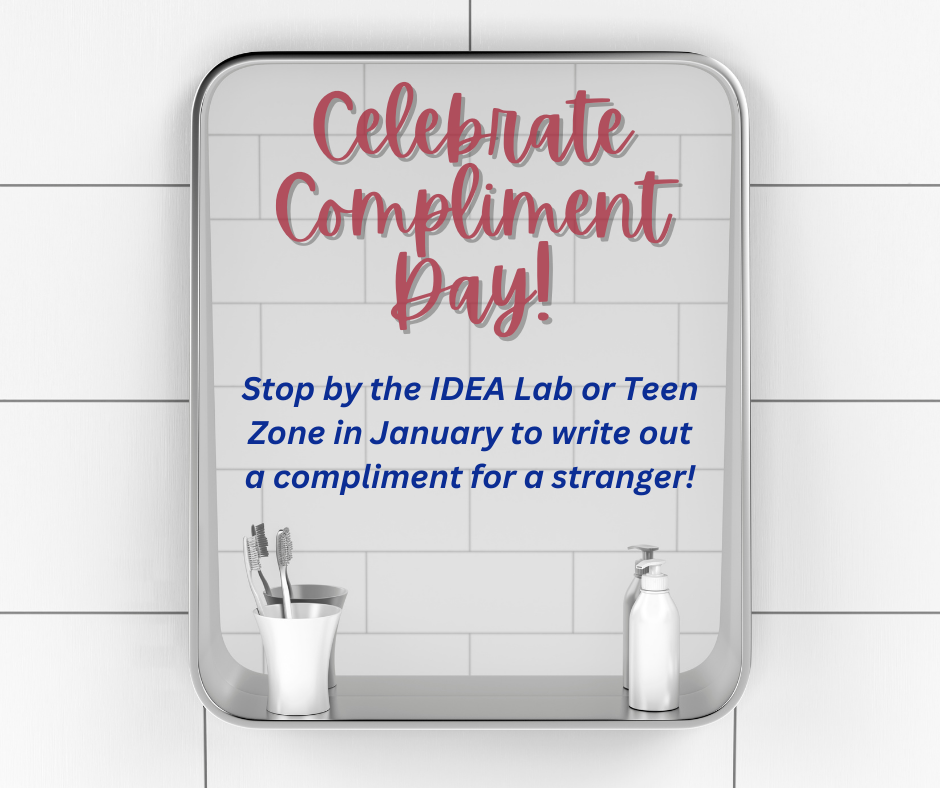 take and leave a compliment for National Compliment Day