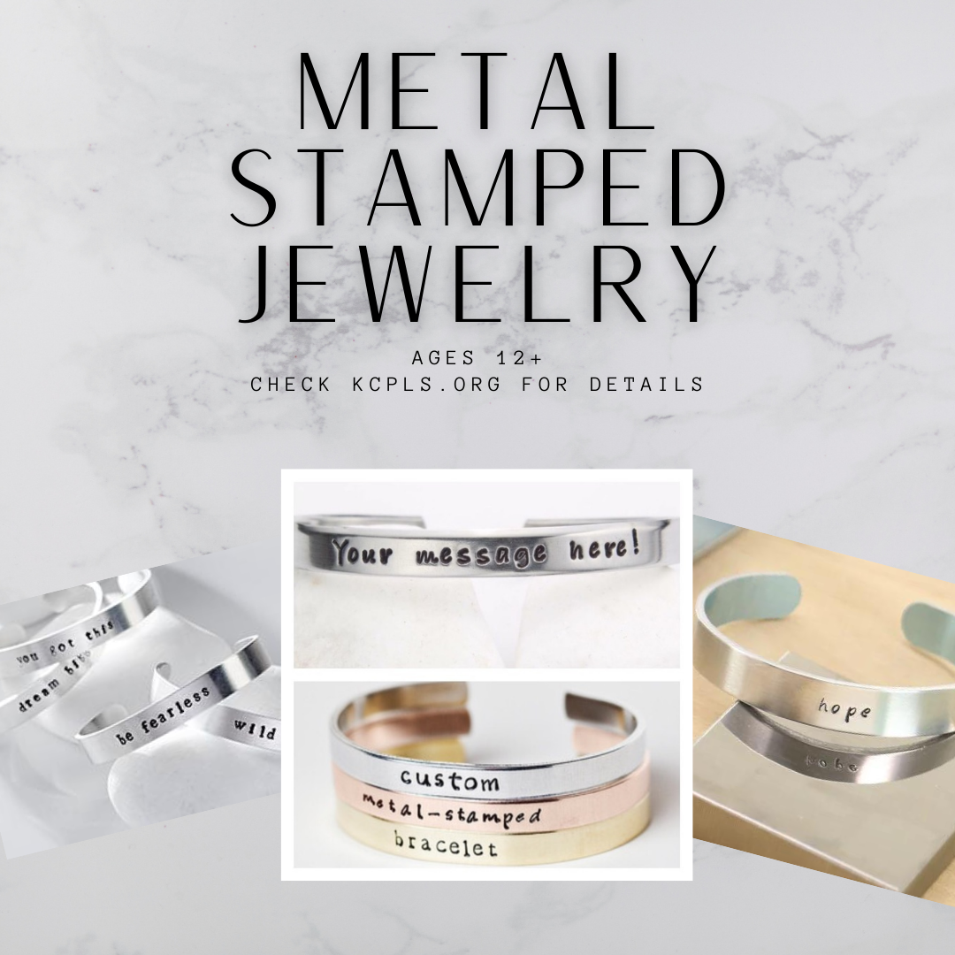 Hand Stamped Jewelry at Your Library!