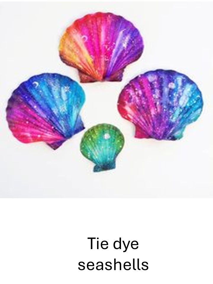 Tie Dye Seashells