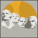 America 250 Sticker Mount Rushmore