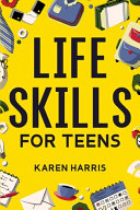 Title of book, with yellow background and various cartoon-style, life-skills items around the outside.