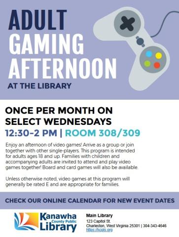 Updated Gaming Afternoon promo