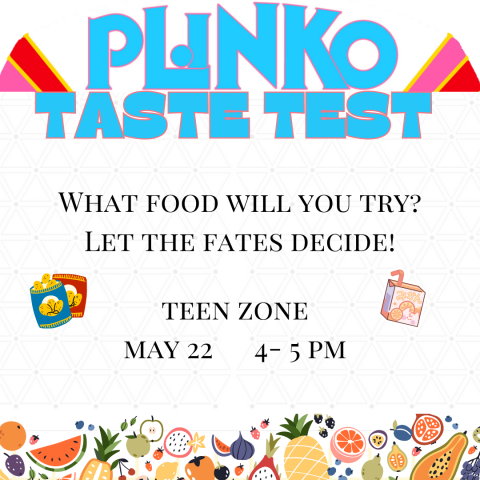 Plinko Taste Test in the Teen Zone on May 22