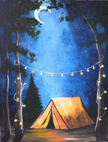 Camping Painting