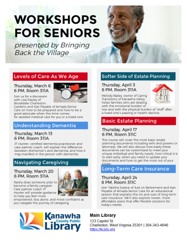 Workshops for seniors 