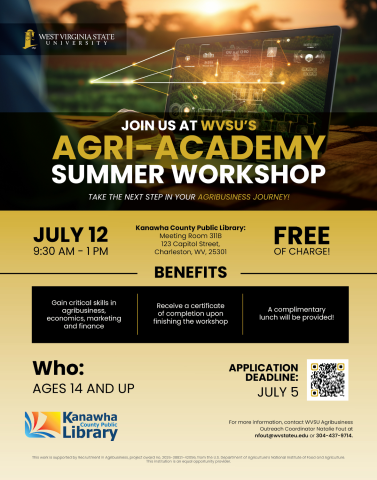 Flyer for event with black and yellow theme