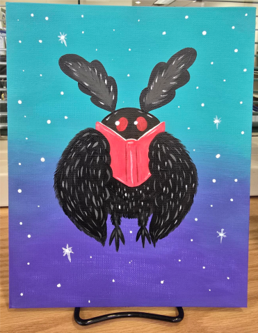 Mothman is feeling bookish! 