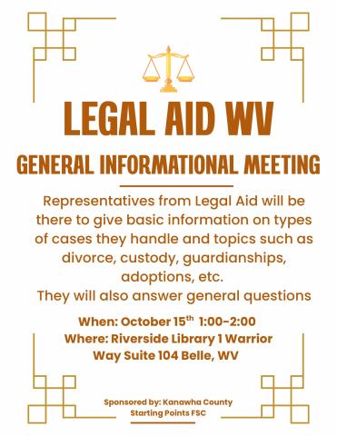 Legal Aid Session Flyer