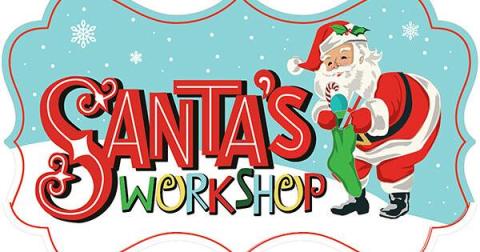 Santa and words Santa's Workshop