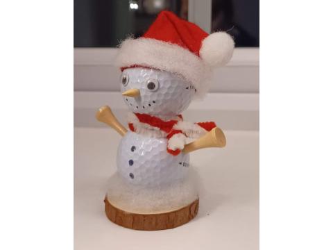 Golf Ball Snowman