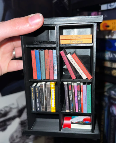 Mini Bookshelf with diy books