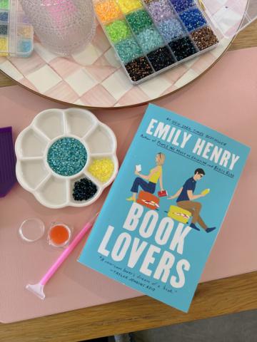 Supplies to bedazzle a book cover