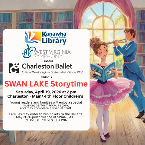 Ballerina reading a book with musician in the background