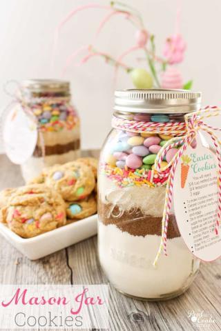 Easter Cookies in a Jar