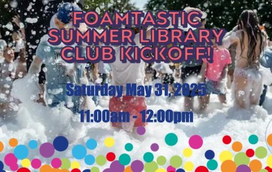 foam party, Robert Edsel Young, Summer Library Club Kickoff