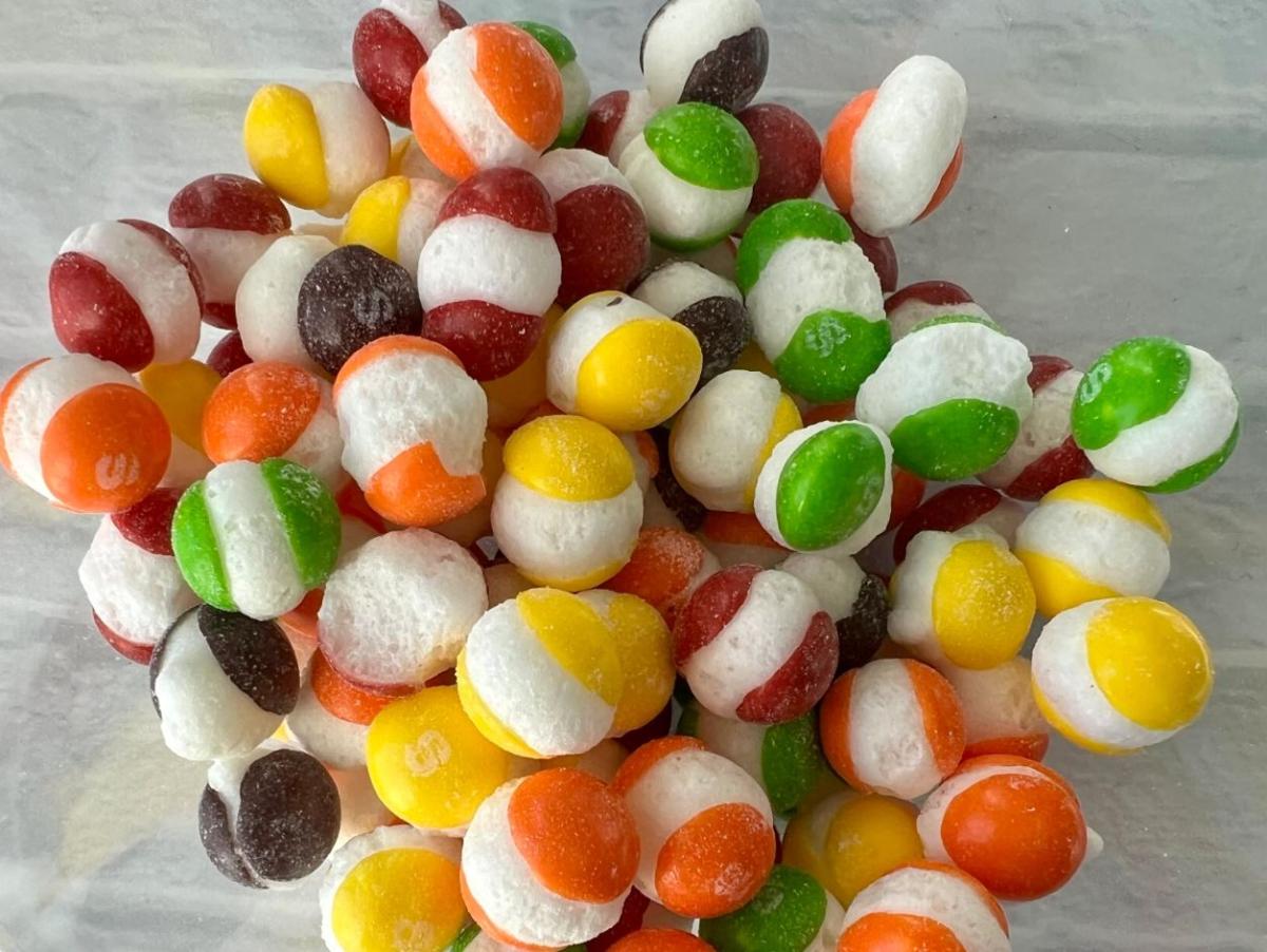 Freeze dried candy sample