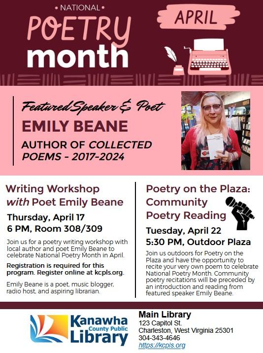 National Poetry Month 2025 events