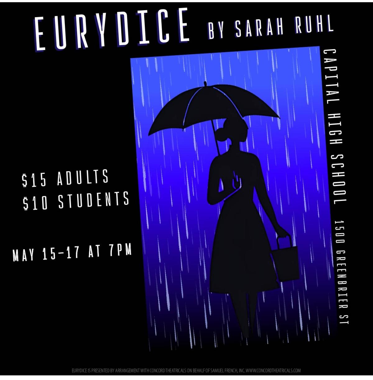 Eurydice social media post for Capital High
