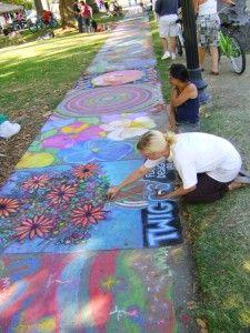 sidewalk art