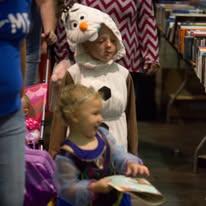 Snowman and princess in a Storybook Parade