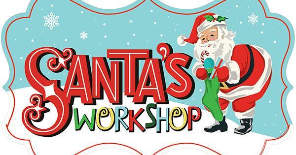 Santa and words Santa's Workshop