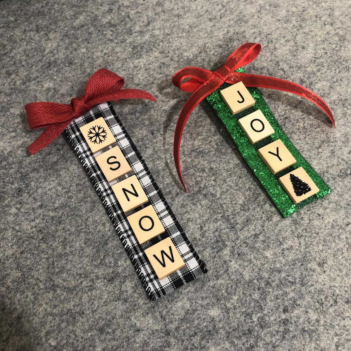 scrabble ornaments