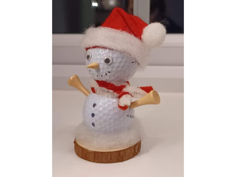 Golf Ball Snowman
