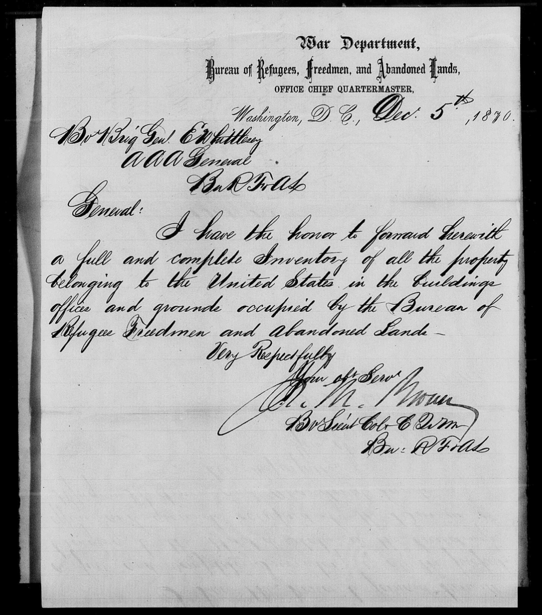 Scan of a handwritten letter