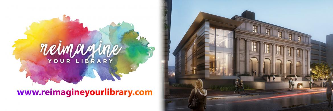 Reimagine your library with artist graphic of renovated library